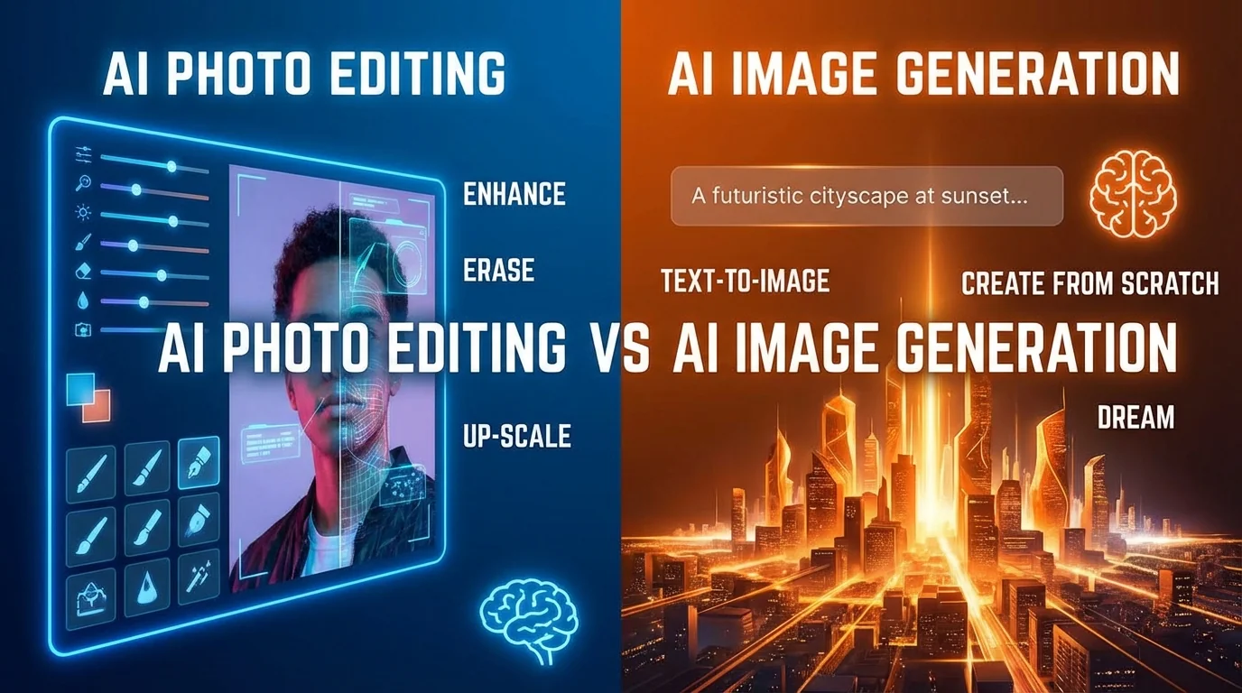 AI修图和AI生图到底有啥区别？别再搞混了 - FlowPix