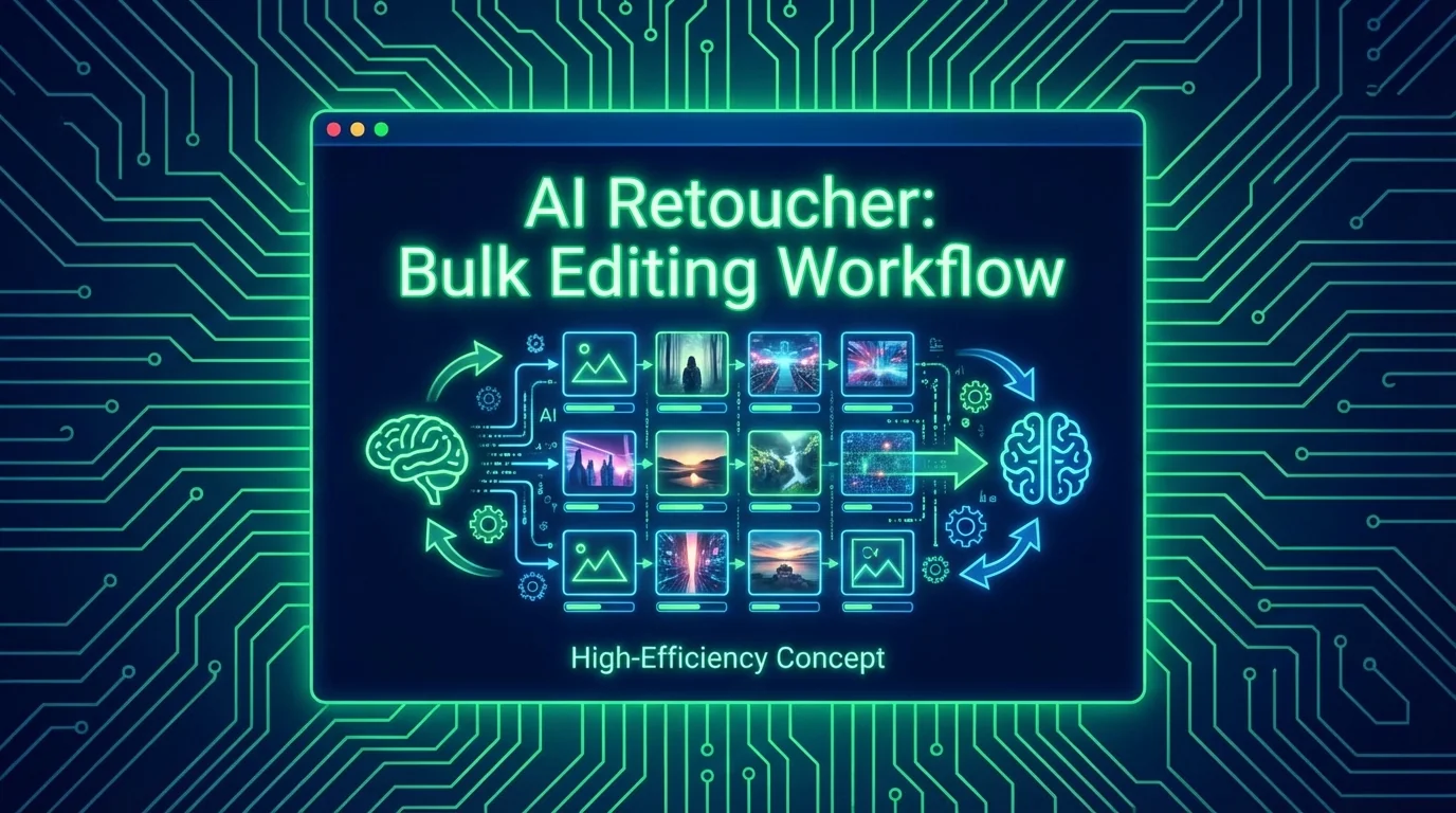 AI修图师怎么大量修图不崩溃？高效批量修图工作流 - FlowPix