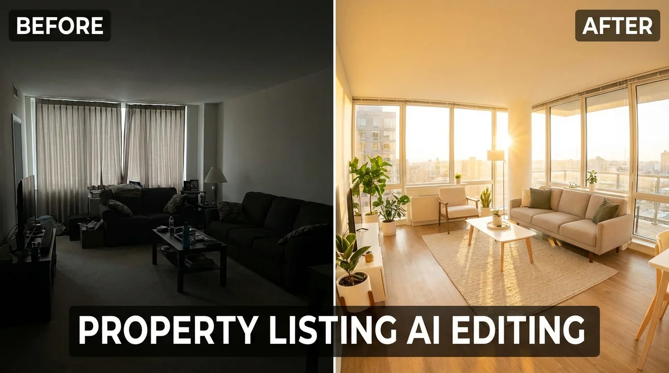 房子照片AI修图：房产中介和二手房卖家的出图神器 - FlowPix