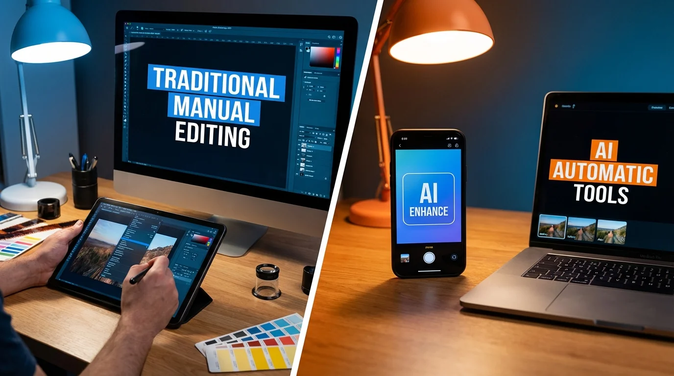 P图和AI修图有什么区别？搞清楚再选工具不踩坑 - FlowPix