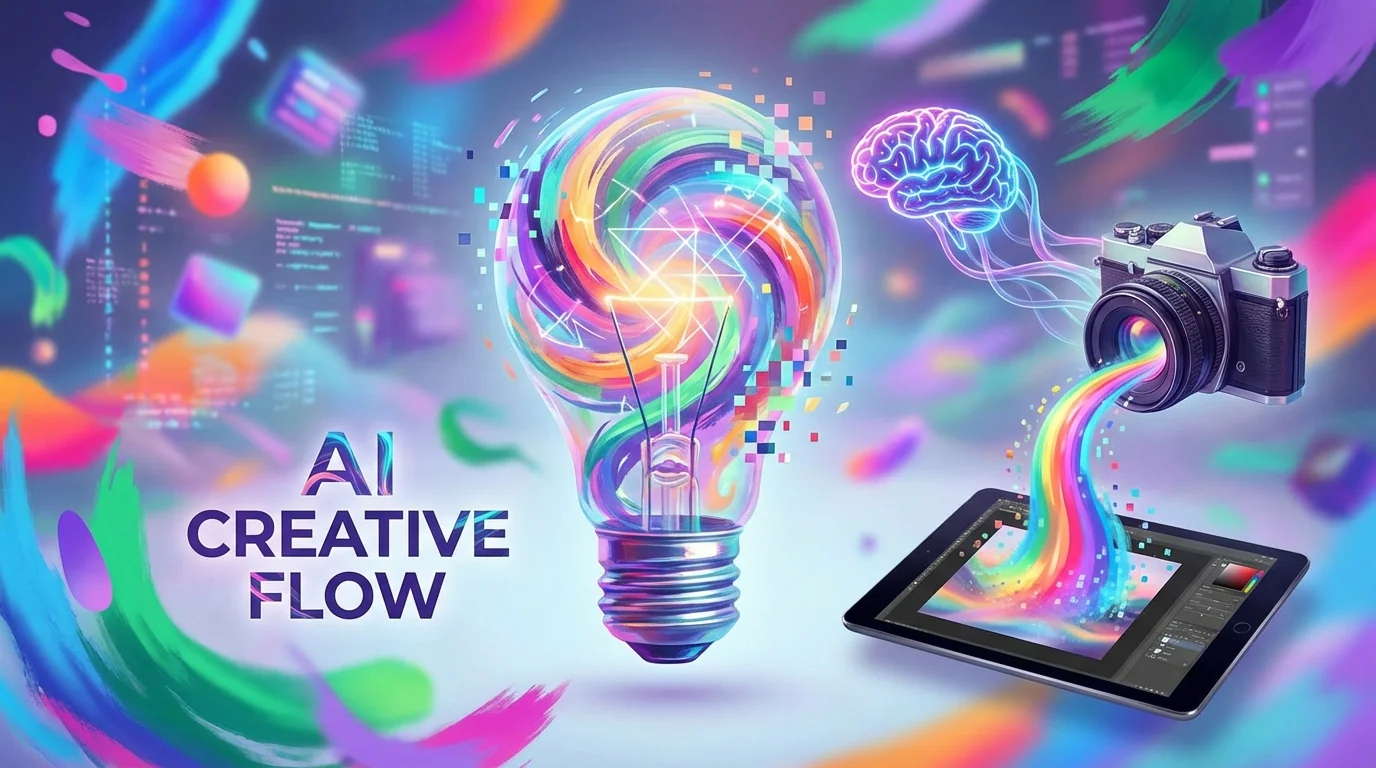 AI灵感修图：没有灵感时怎么用AI激发创意 - FlowPix