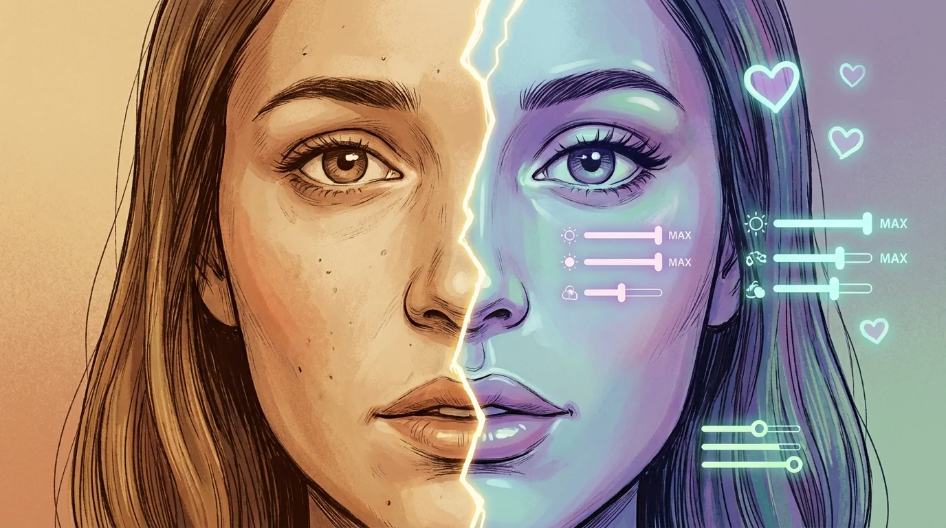 AI修图有哪些危害？过度美颜和虚假照片的真实隐患 - FlowPix