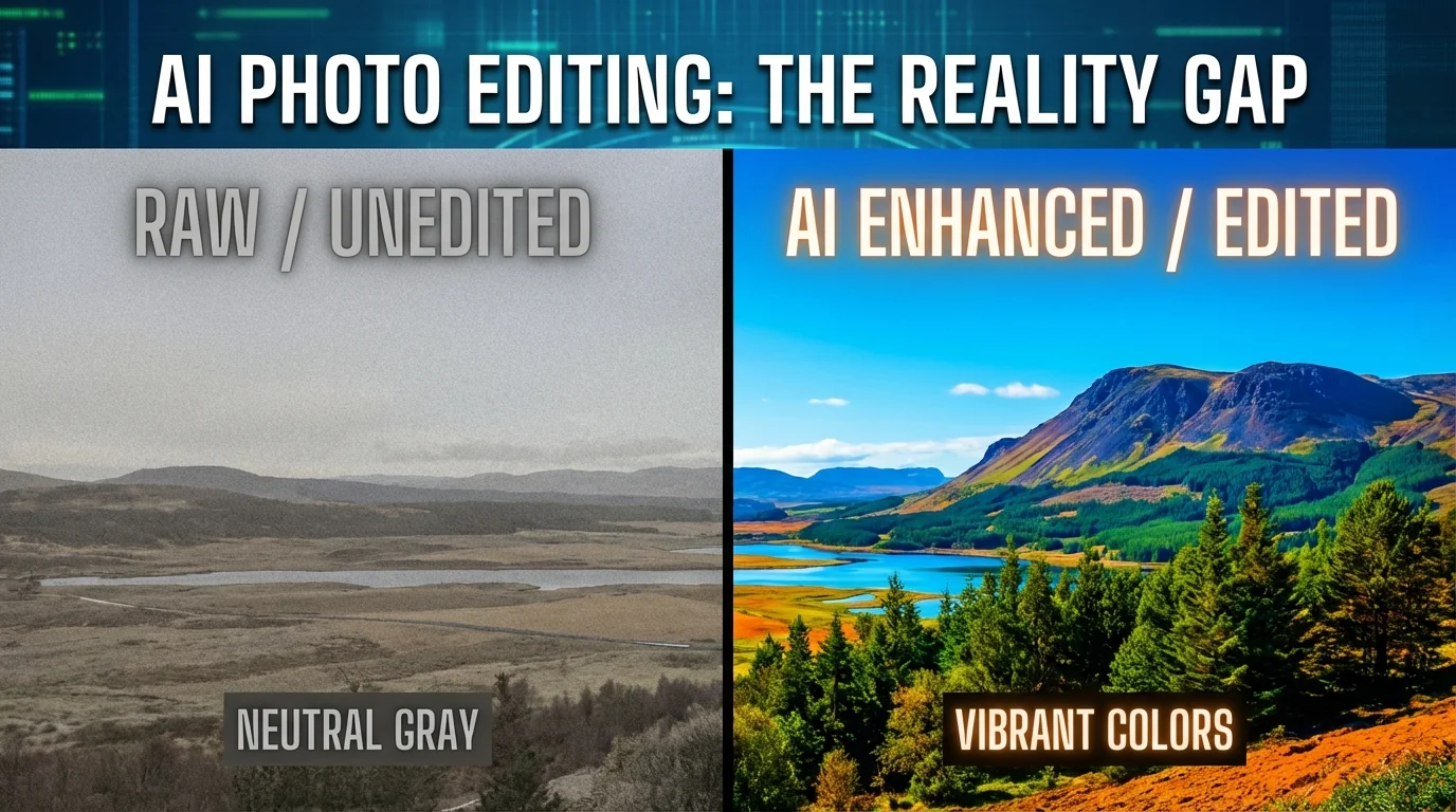 AI无修是什么意思？无修原图和AI修图的真实差距 - FlowPix