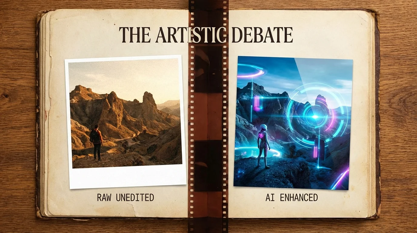 不修图才高级？AI无修和原片直出的争论与真相 - FlowPix