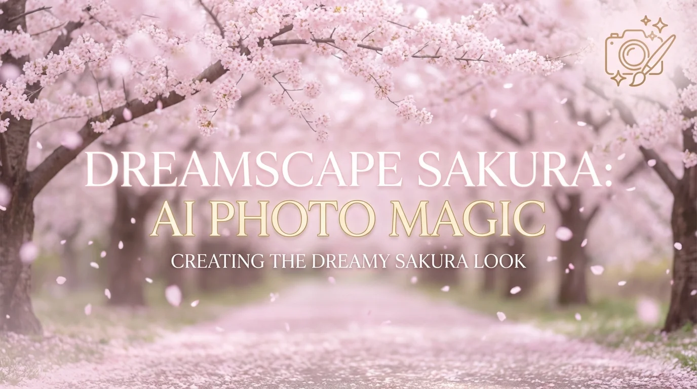 AI修图修樱花：春日樱花照片调出粉嫩梦幻感 - FlowPix
