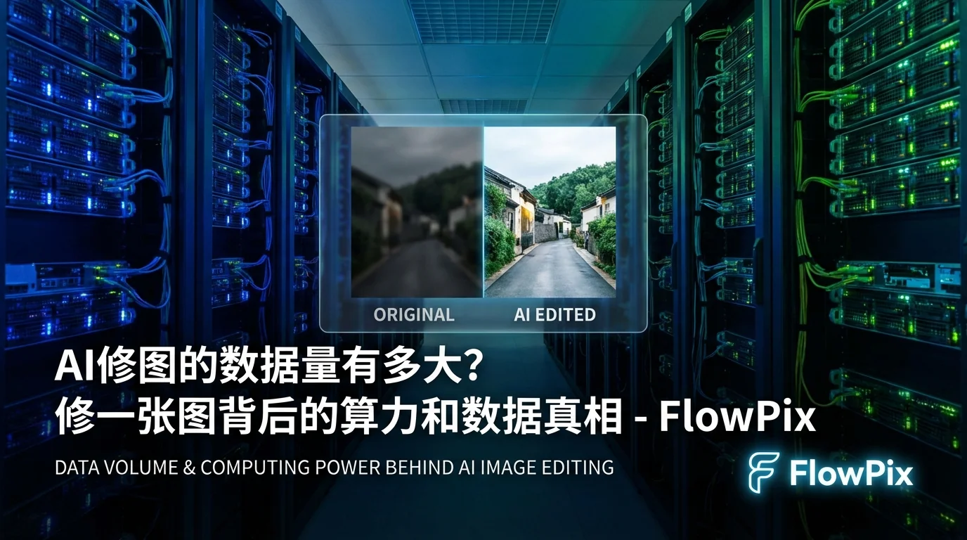 AI修图的数据量有多大？修一张图背后的算力和数据真相 - FlowPix