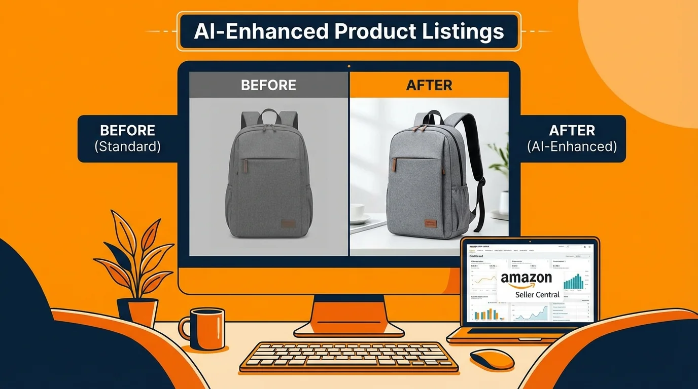 亚马逊卖家用AI修图提升产品图：跨境电商实操攻略 - FlowPix