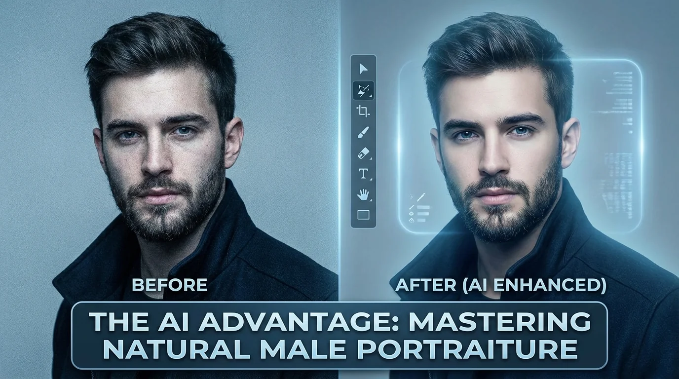 男生用AI修图怎么修才不油腻？直男修图参数指南 - FlowPix