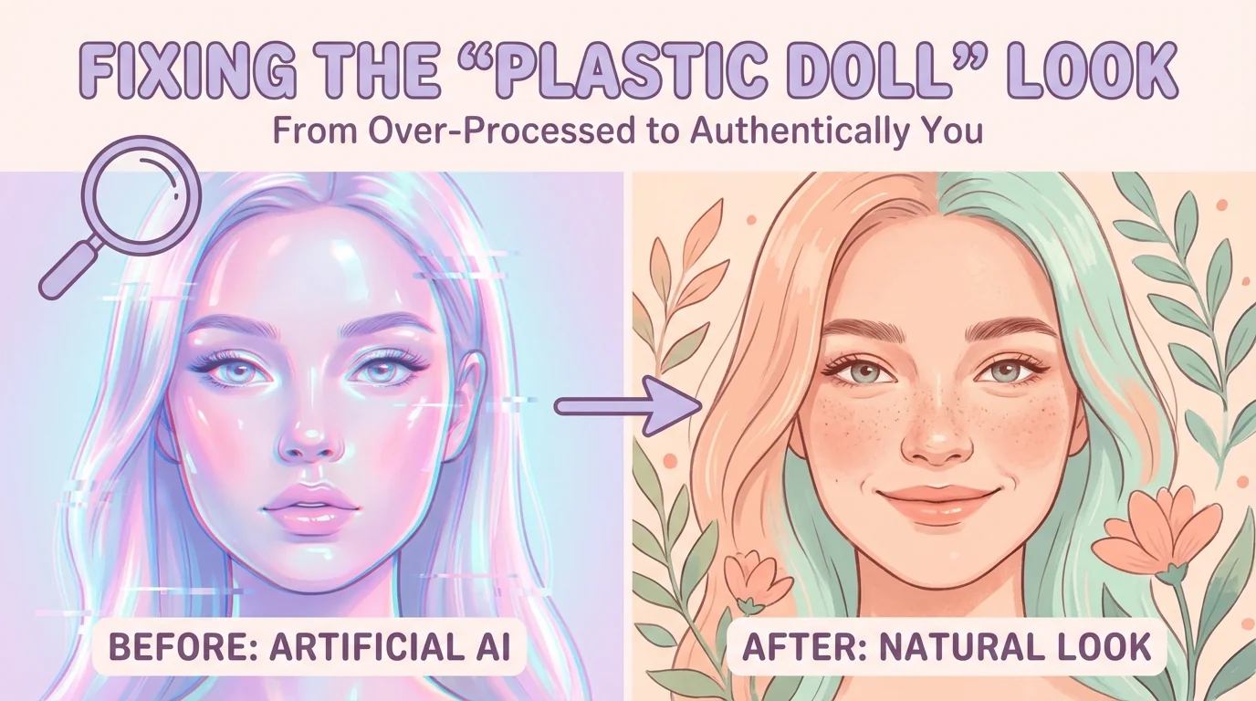 修图修得太AI了怎么办？去掉过度AI感的补救方法 - FlowPix