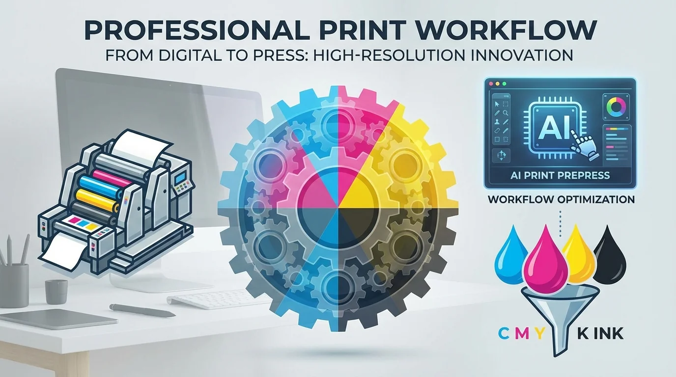 印刷品AI修图指南：CMYK色彩和分辨率的正确处理方式 - FlowPix