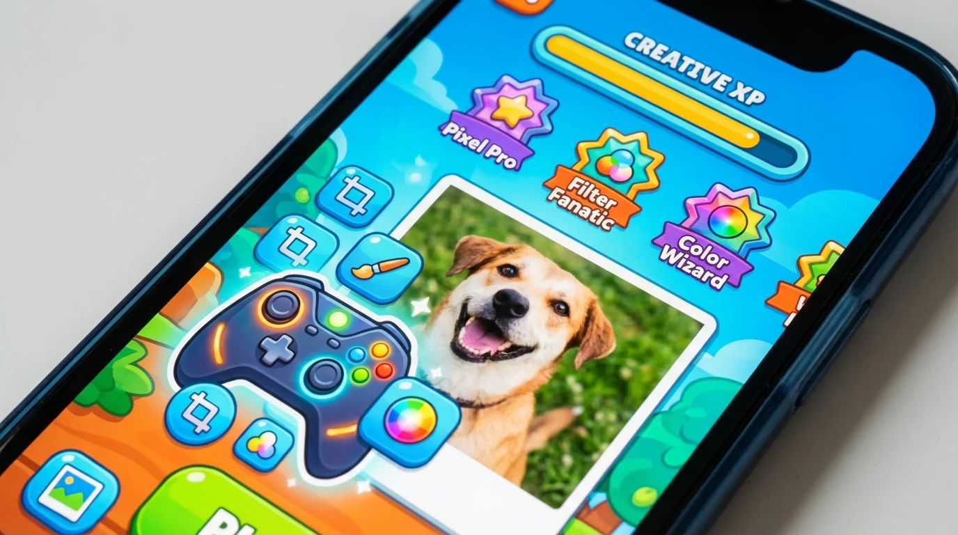 AI修图游戏：把修图变成闯关游戏的趣味App推荐 - FlowPix