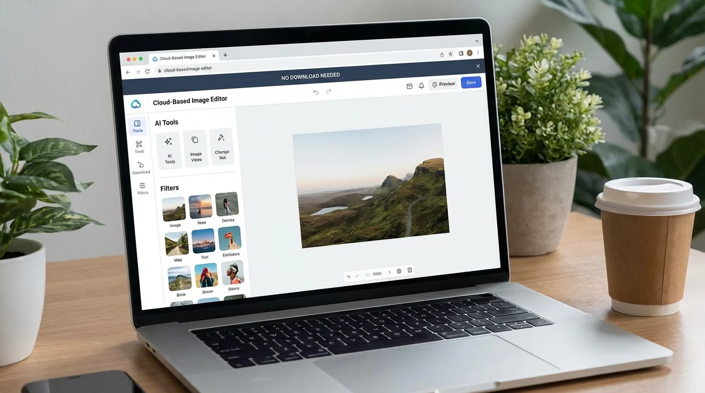 AI修图在线工具：不用下载直接网页修图的5个好选择 - FlowPix