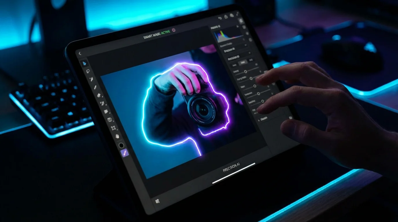 AI圈图修图：智能选区抠图让局部修图更精准 - FlowPix
