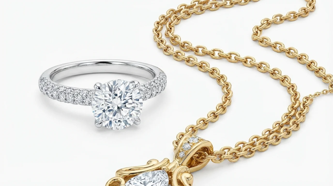 珠宝AI修图：让首饰照片闪闪发光的后期秘诀 - FlowPix