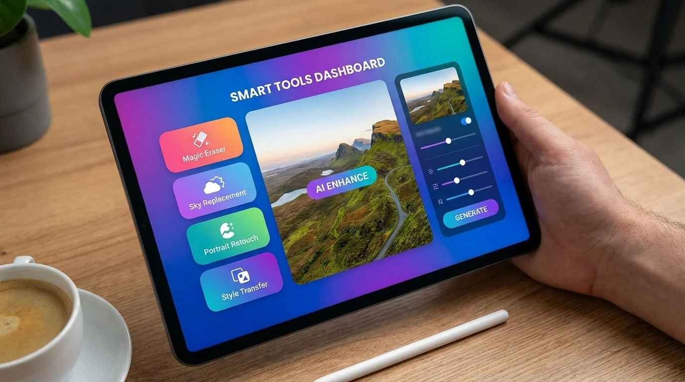 AI修图助手哪个好用？6款智能修图助手实测横评 - FlowPix