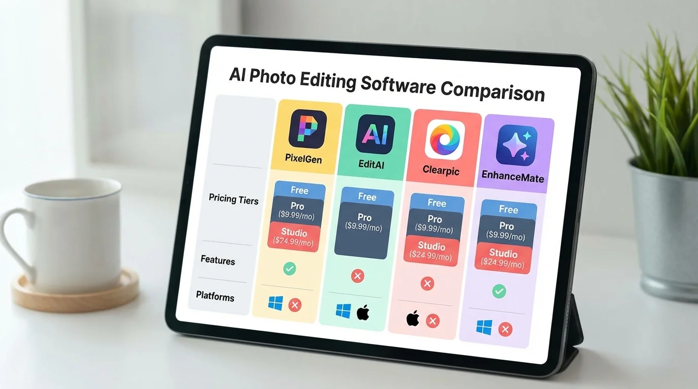 AI修图软件选购指南：2026年从免费到专业全价位推荐 - FlowPix