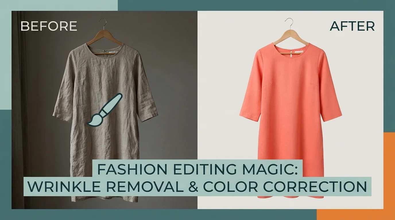 AI修图修衣服：褶皱色差掉色一键搞定的实操方案 - FlowPix