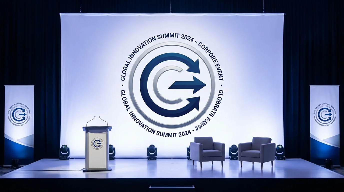 AI修图做会标Logo：活动会议标识一键生成 - FlowPix