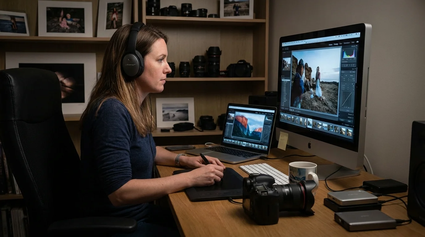 AI修图和摄影后期怎么配合？摄影师的真实工作流 - FlowPix