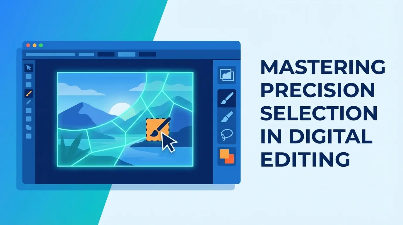 AI修图区域选择：只改局部不动其他的精准操作 - FlowPix