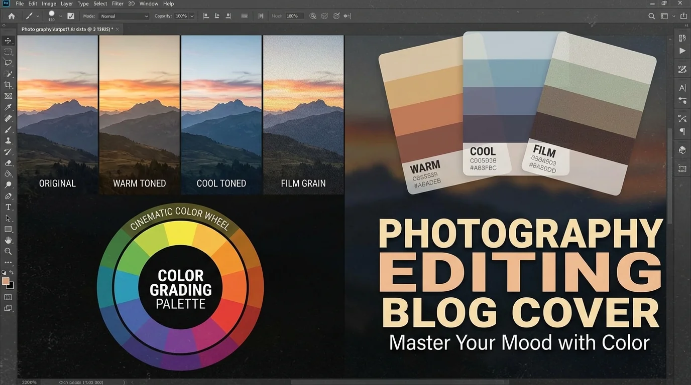 色调修图用AI一键搞定：暖调冷调胶片调色完整方案 - FlowPix
