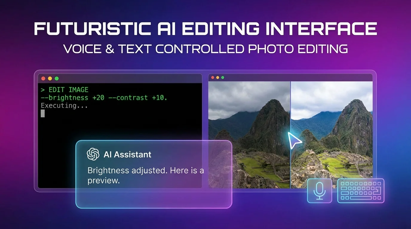 口令AI修图是什么？输入文字指令修图的新玩法解析 - FlowPix