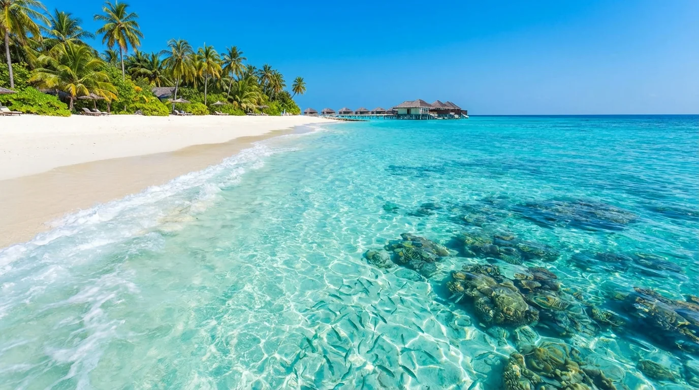 海水AI修图：把灰蒙蒙的海边照修出马尔代夫色 - FlowPix