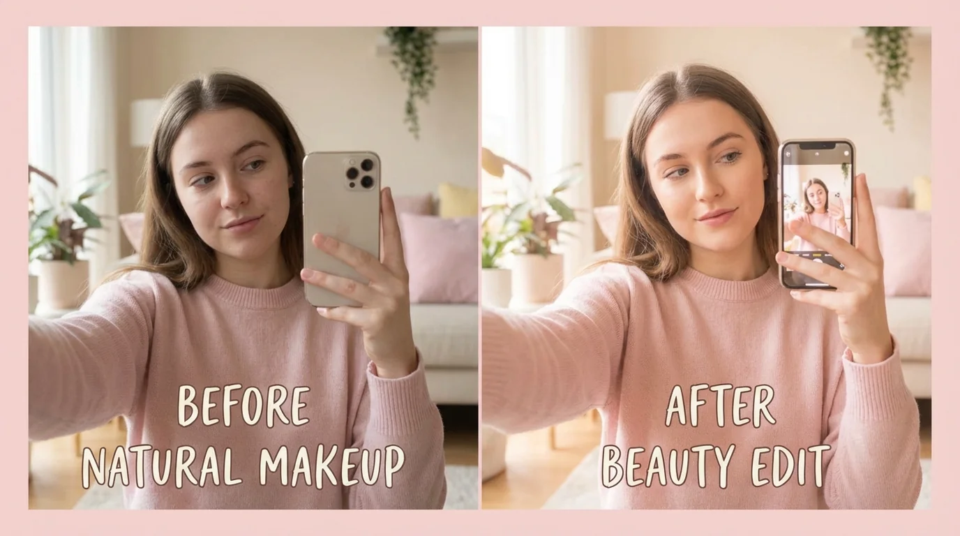 自拍用AI修图怎么修才自然？不假面的自拍修图指南 - FlowPix