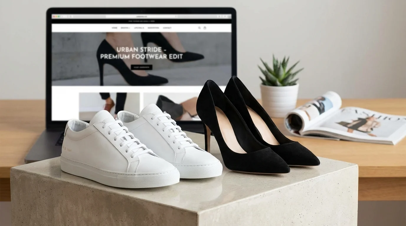 鞋子AI修图实战：球鞋高跟鞋拖鞋修出高级感的方法 - FlowPix