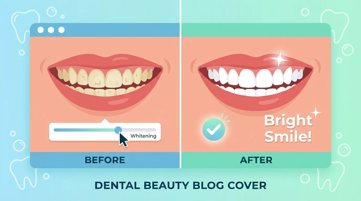 牙齿AI修图全攻略：美白矫正补缝让笑容满分 - FlowPix