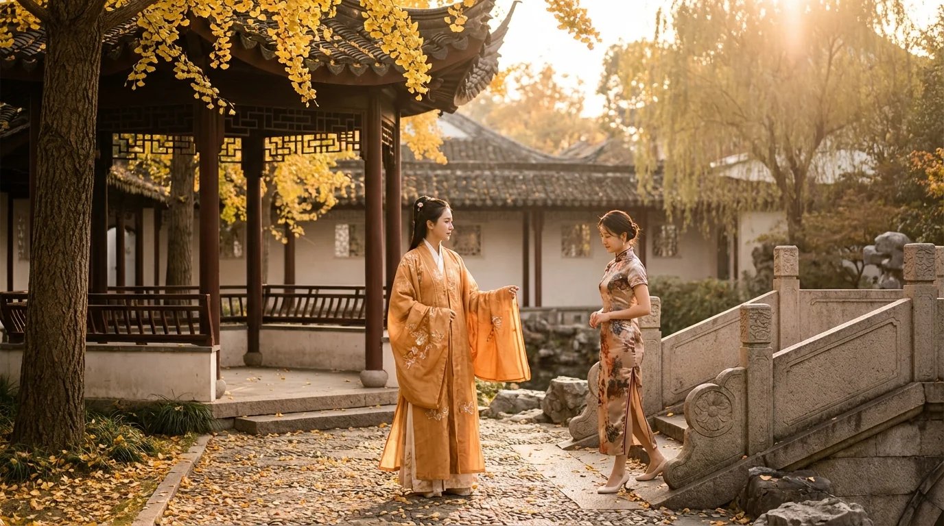 AI修图修古装照：汉服旗袍戏服后期调色和氛围营造 - FlowPix