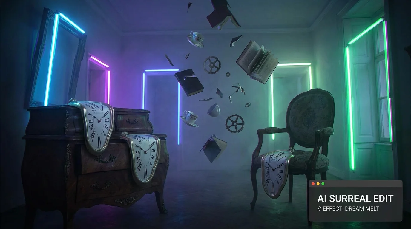 AI修图怪诞风格：打造超现实奇异视觉效果的方法