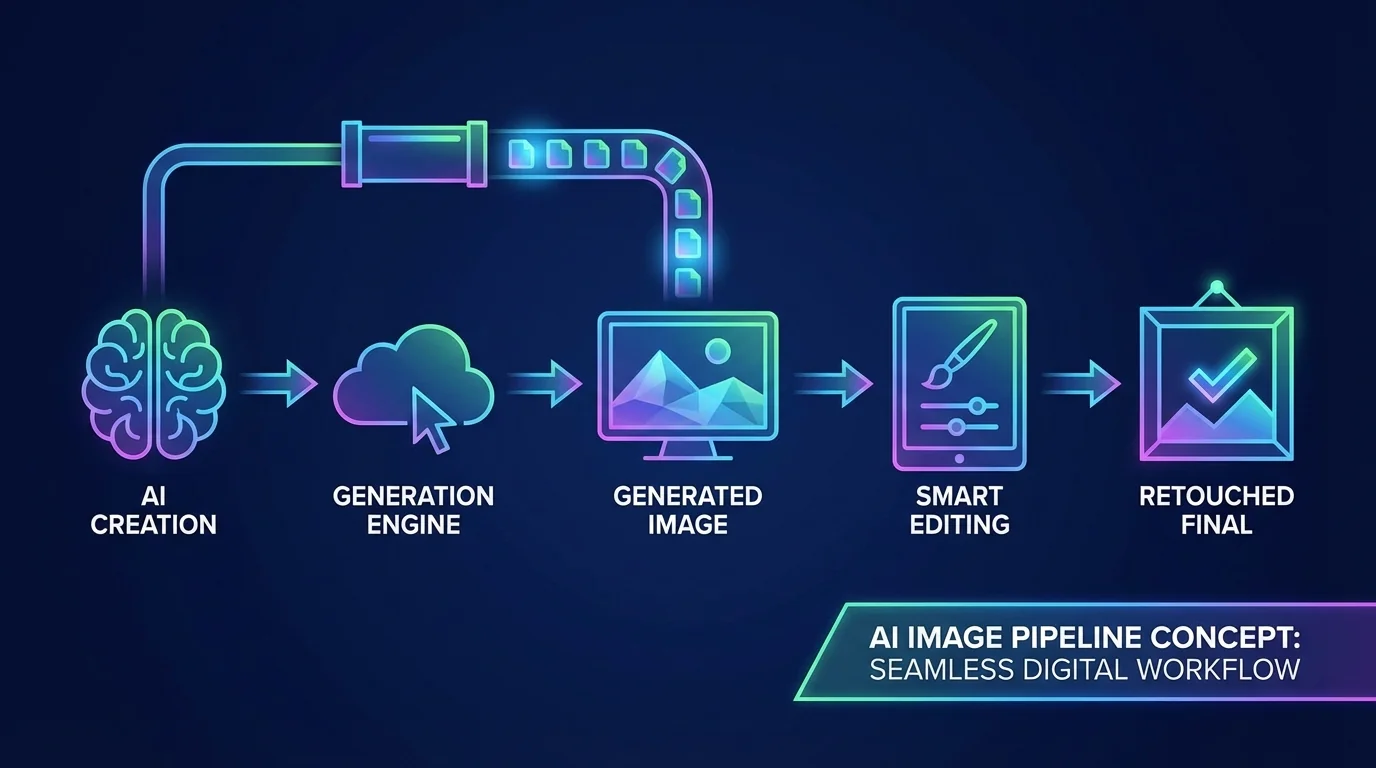 AI生成修图一条龙：从生图到精修不用切换工具 - FlowPix