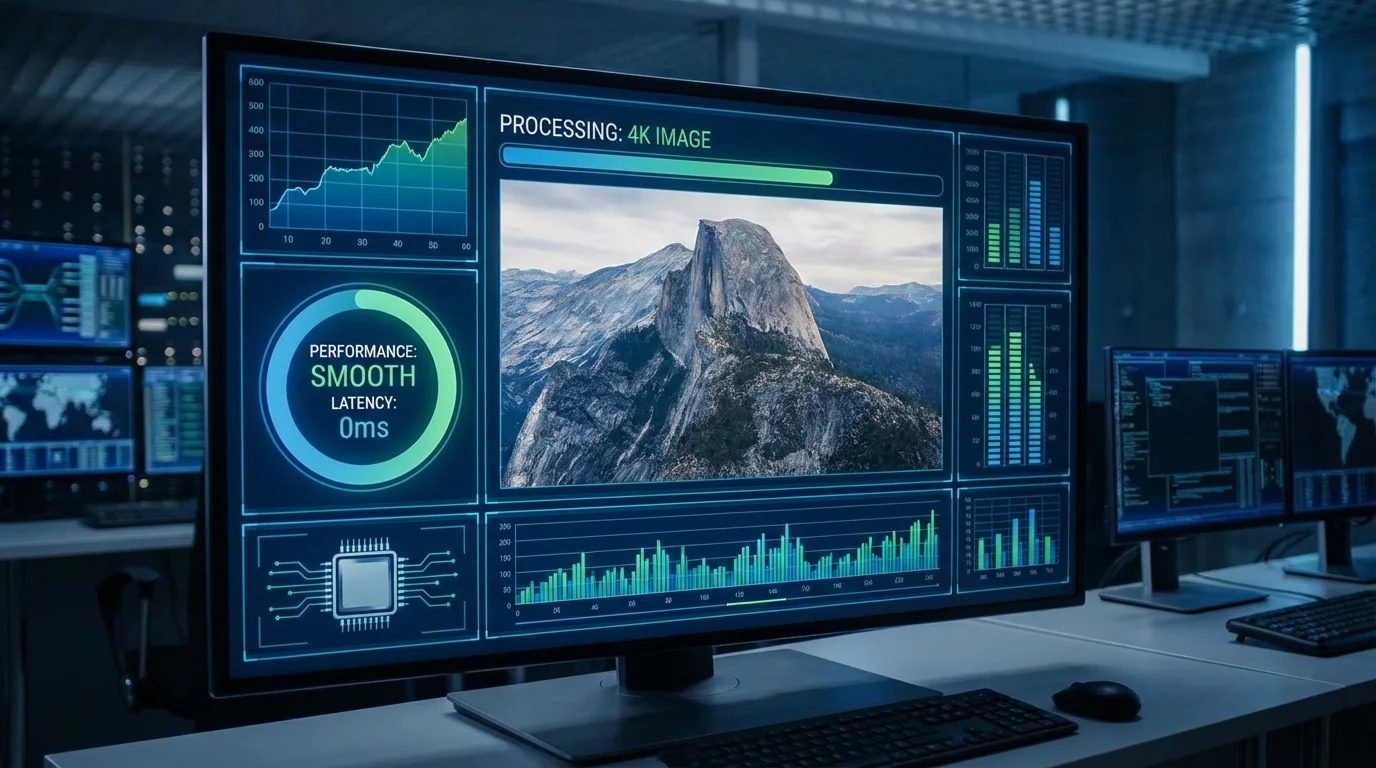 大尺寸照片AI修图：高分辨率大图怎么修不卡顿 - FlowPix