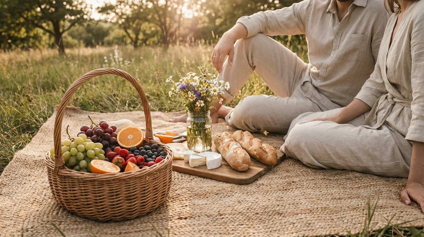 野餐照片AI修图：拍出ins风满满的户外野餐大片 - FlowPix