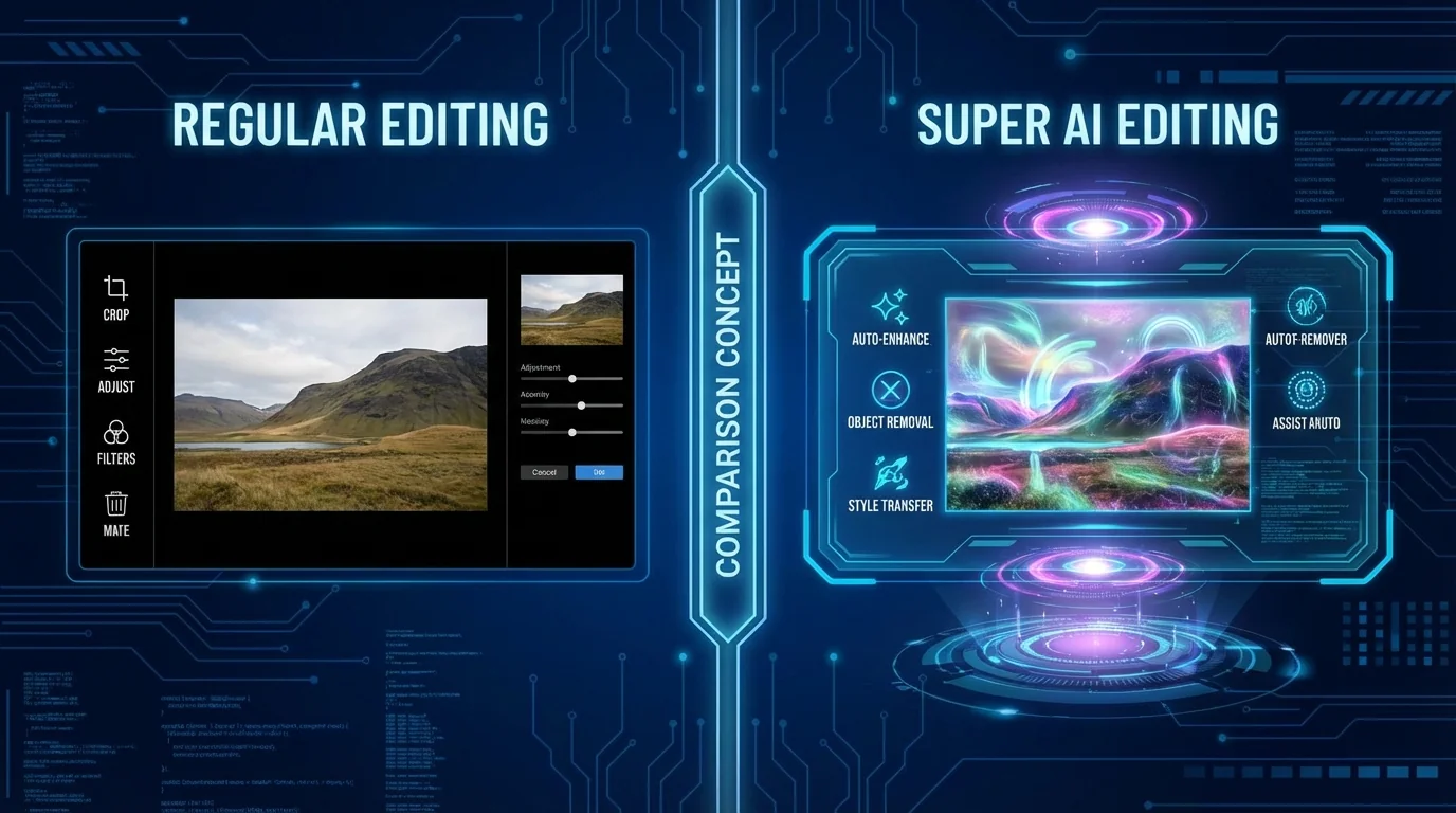 超级AI修图是什么？和普通修图到底差在哪 - FlowPix