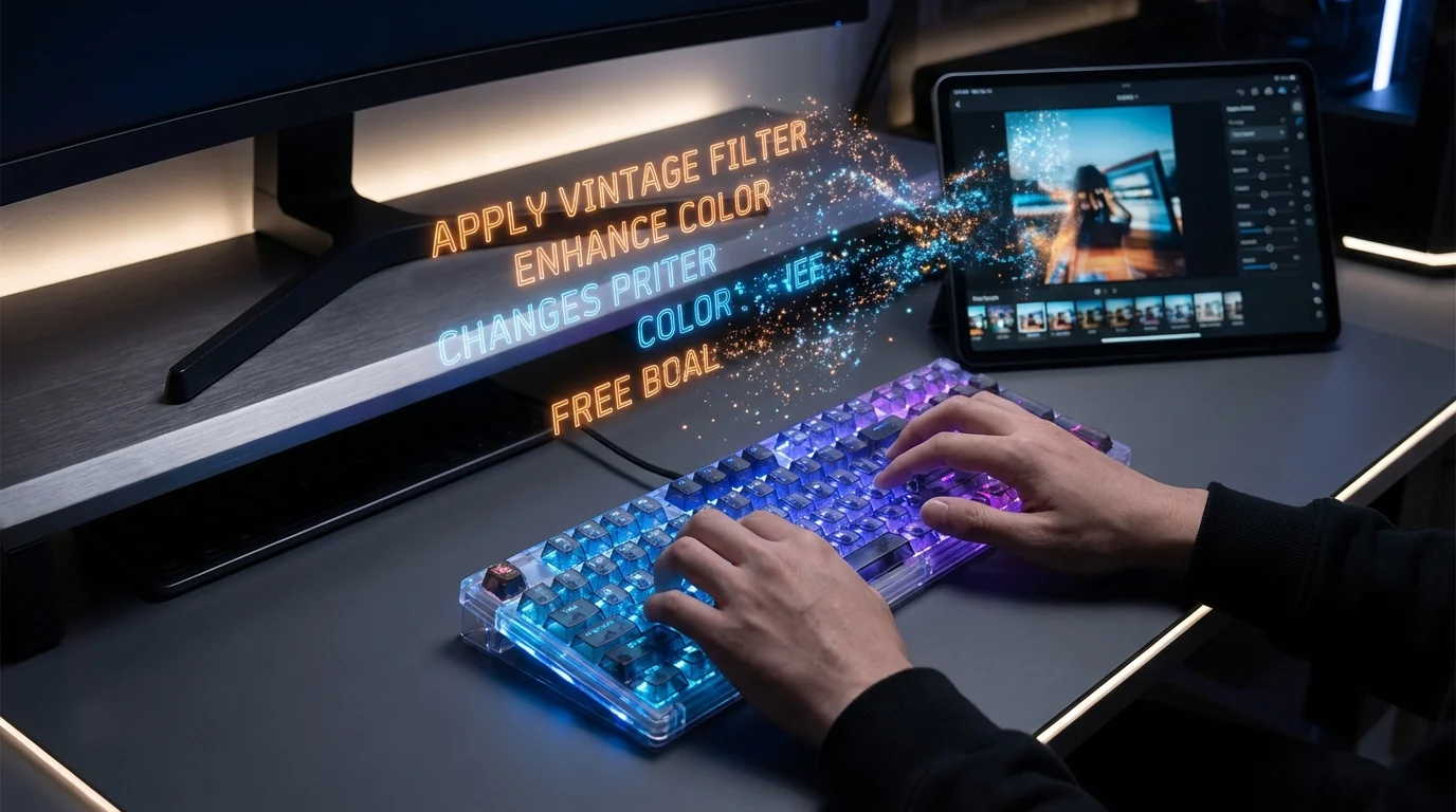 文字AI修图：打字就能修图的正确操作方式 - FlowPix