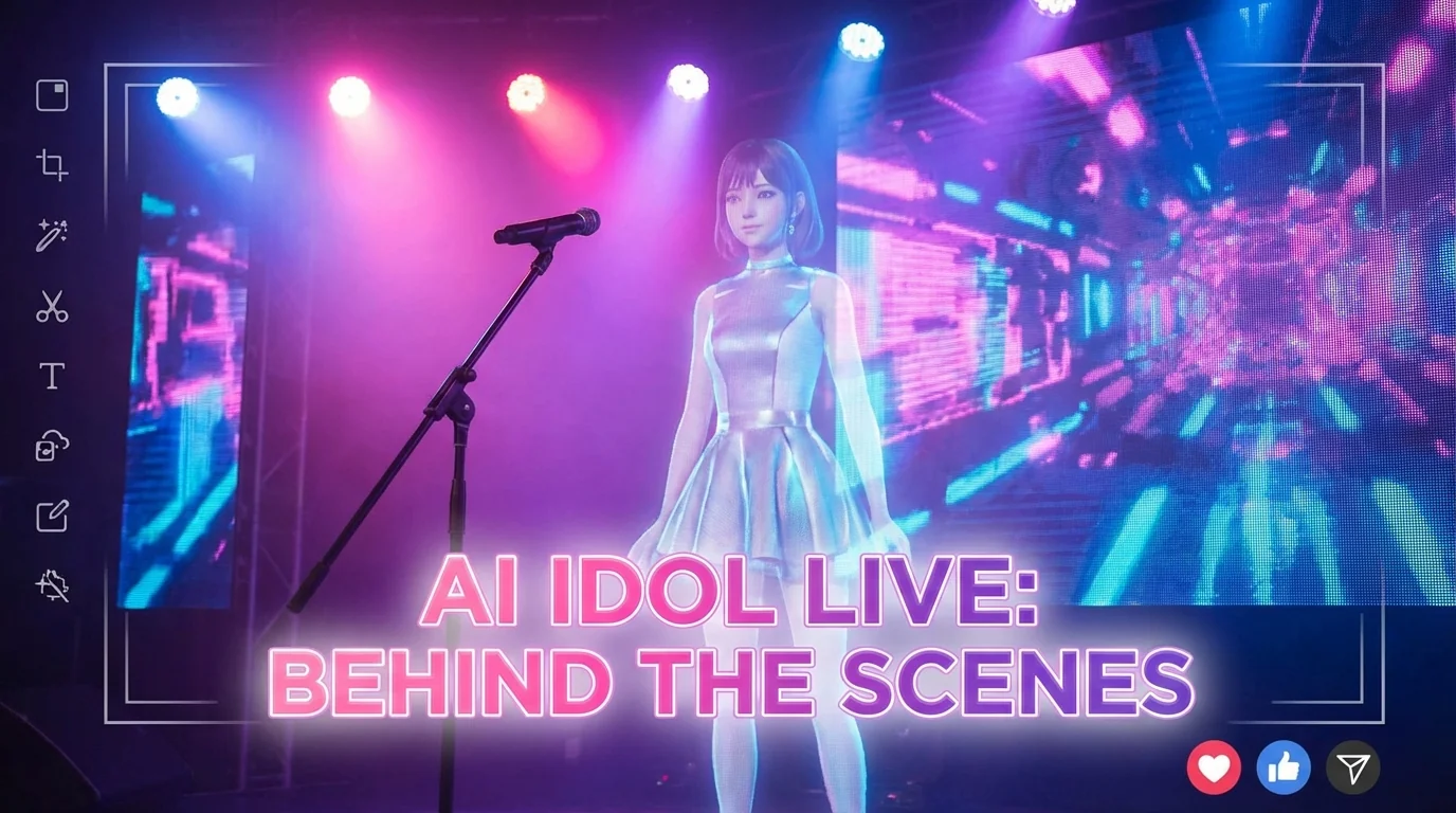 AI唱歌修图：演唱会、舞台照、KTV照片的AI修图技巧 - FlowPix