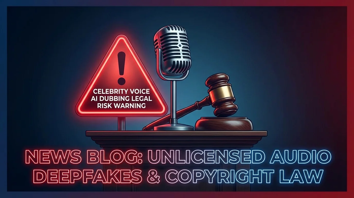 明星AI配音能用吗？音色模仿的法律红线和替代方案 - FlowPix