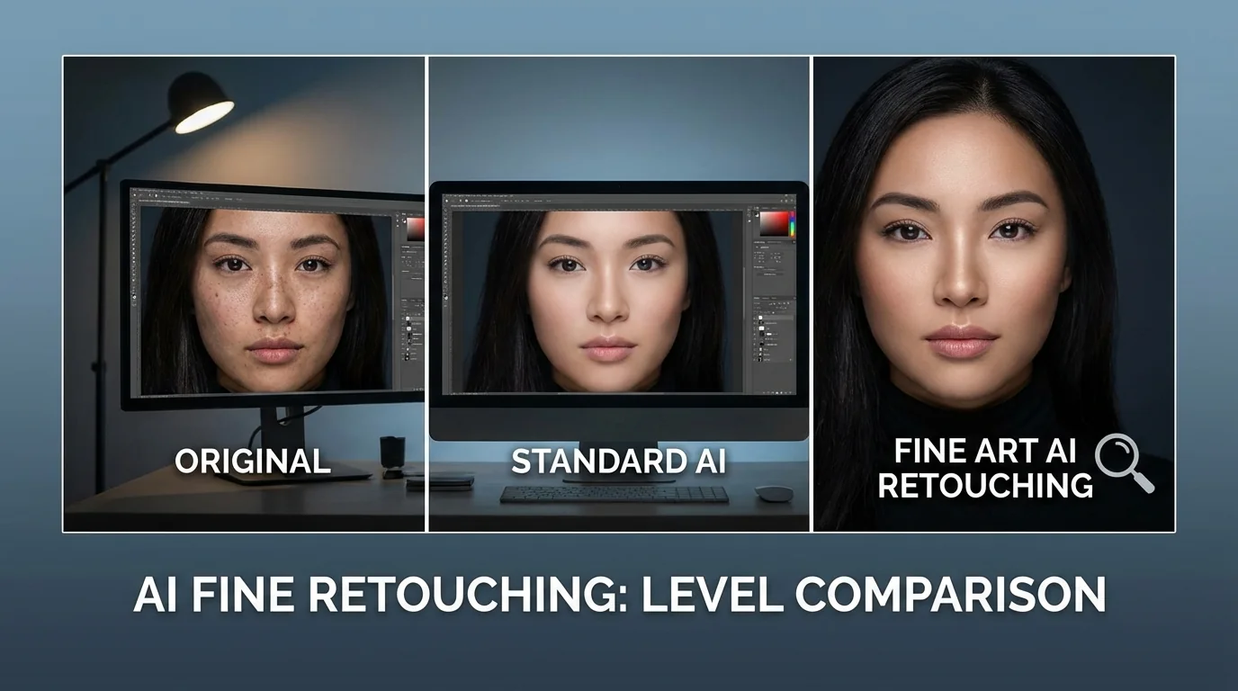 AI修图精修到底能达到什么水平？和人工精修实拍对比