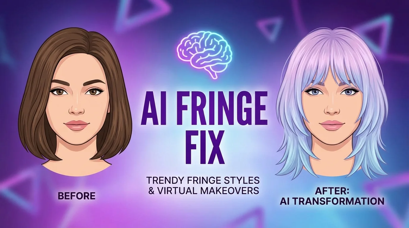 AI修图修刘海：发型不满意？AI帮你换个完美刘海