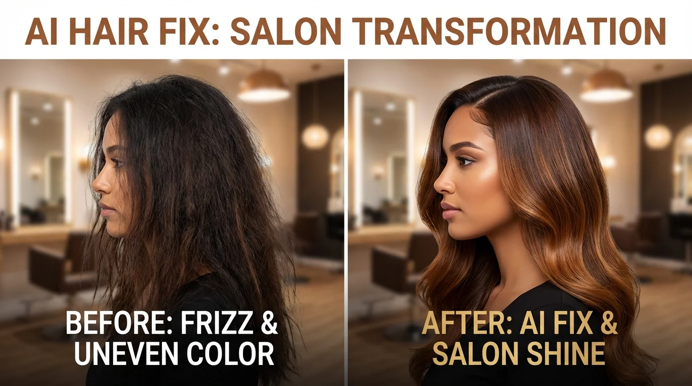 AI修图修头发：补发际线、改发色、去毛躁一篇搞定