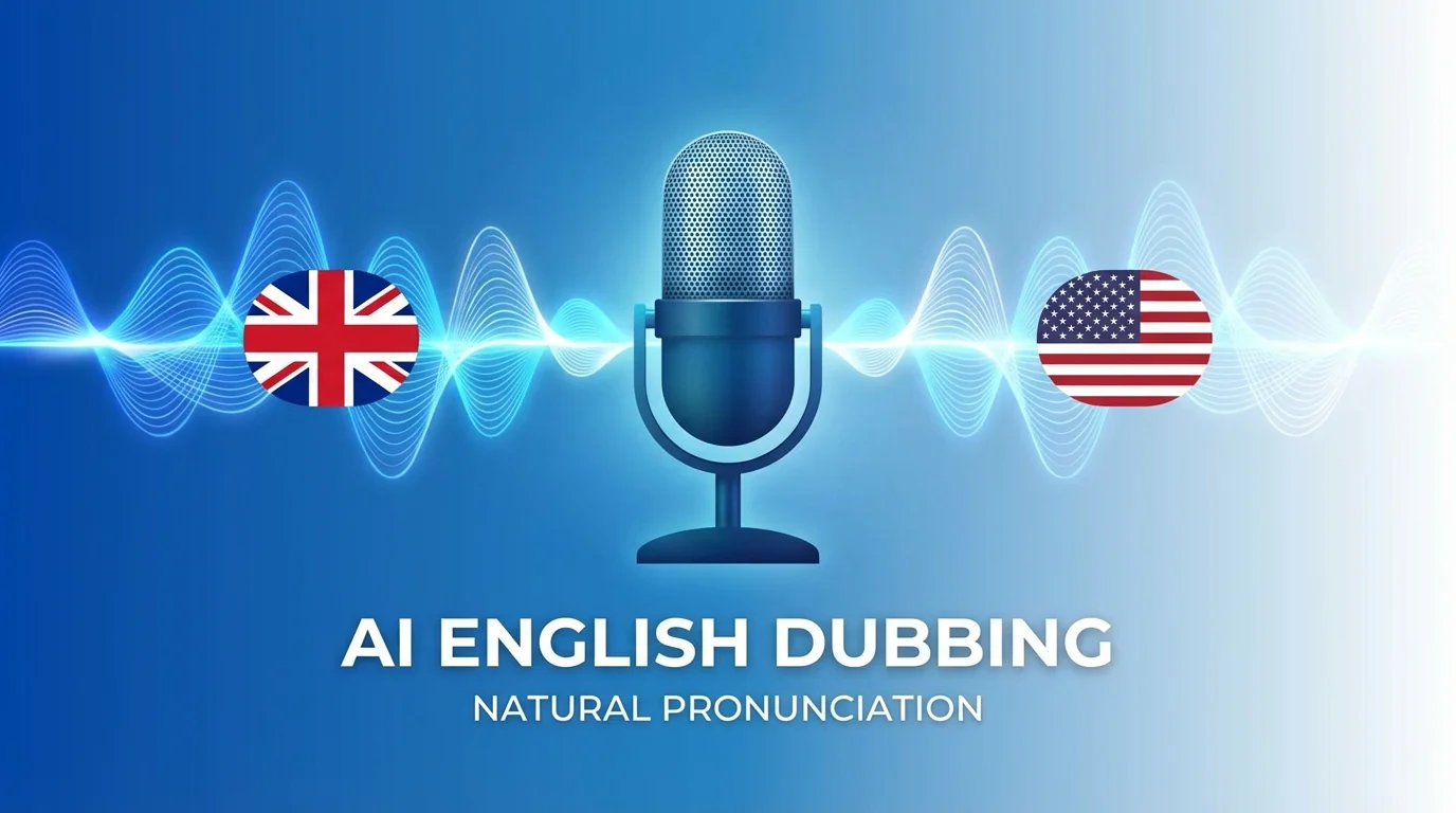 AI英语配音哪个最自然？中国人做英文视频的救星