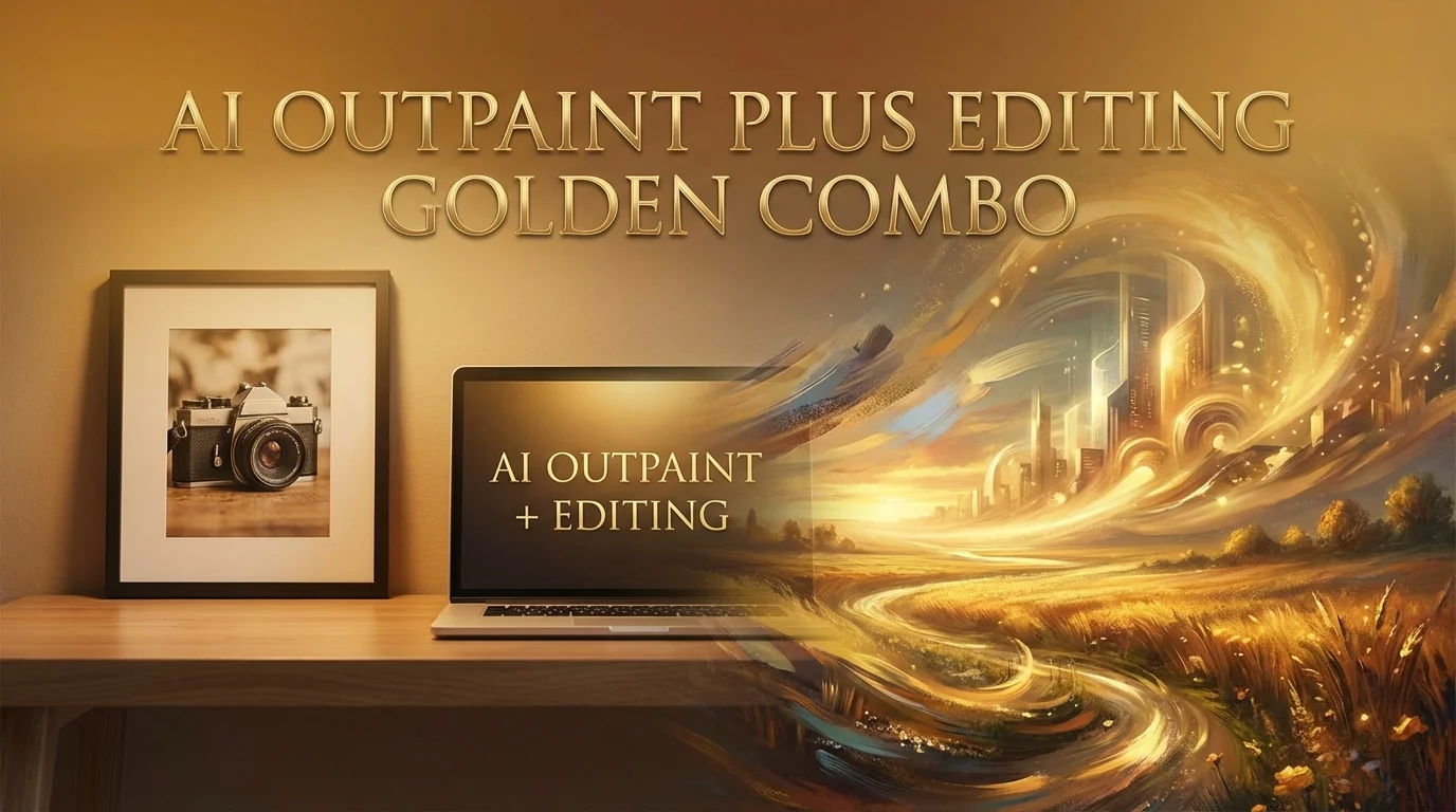 AI扩图和AI修图怎么配合？扩展画面+精修的黄金组合 - FlowPix