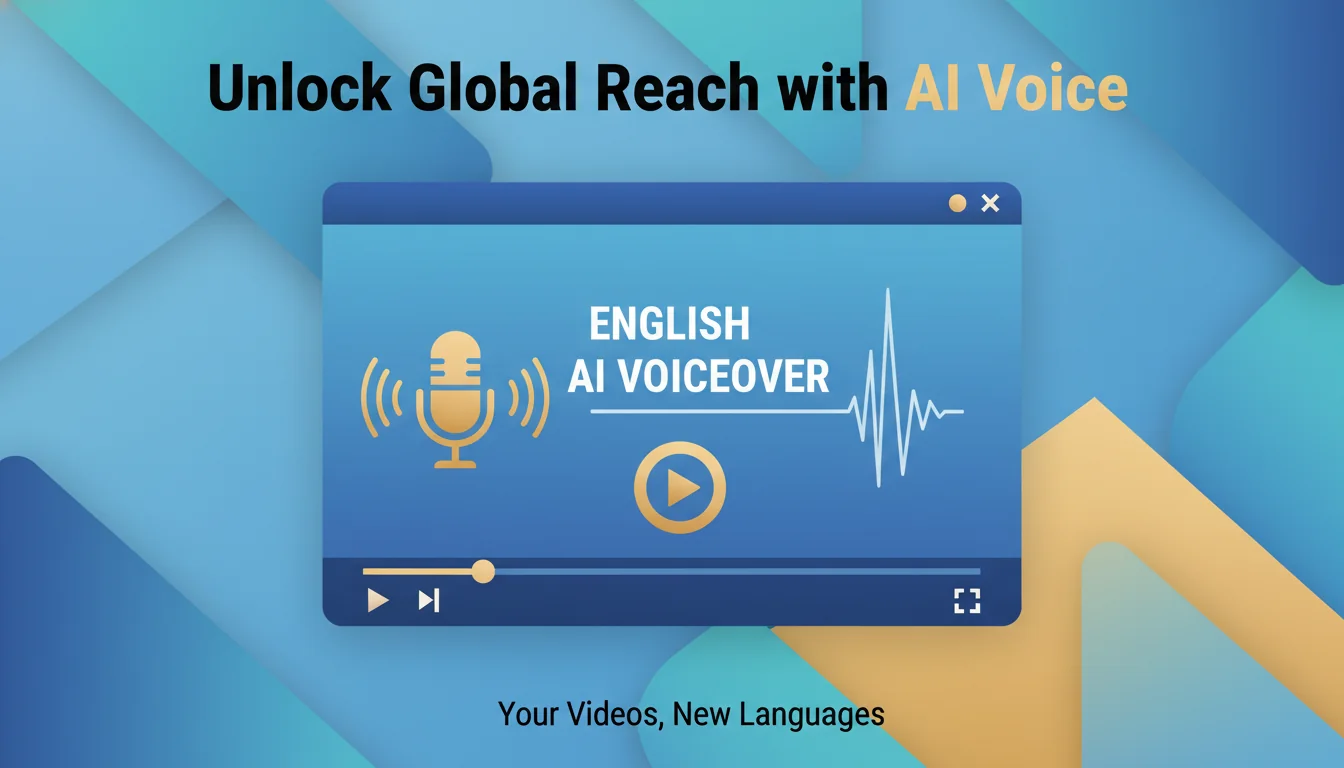 英文AI视频配音怎么做？YouTube/TikTok出海视频配音指南