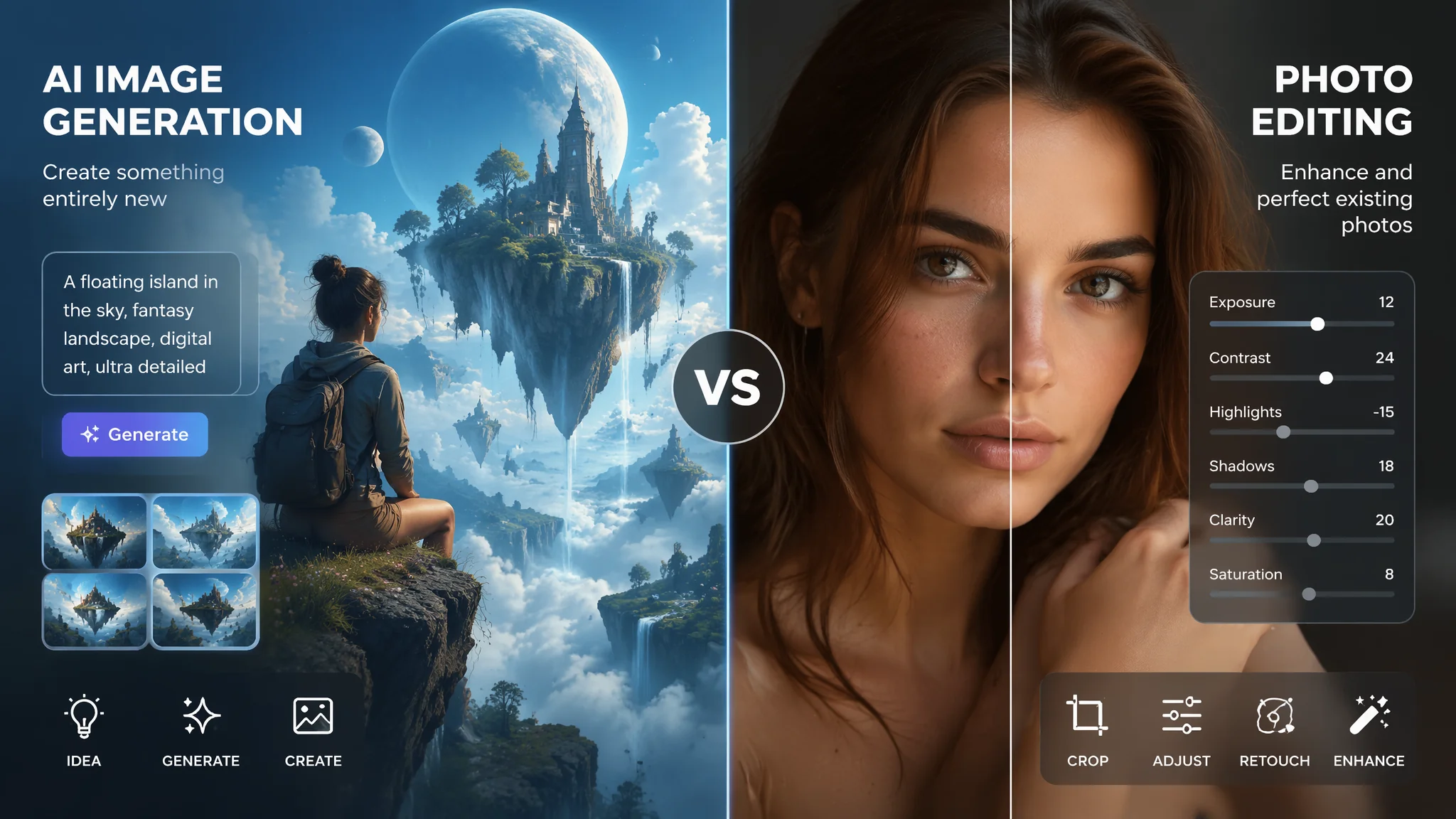 AI 그림 생성 vs AI 사진 보정, 뭐가 다른가? 개념부터 활용까지 완벽 정리