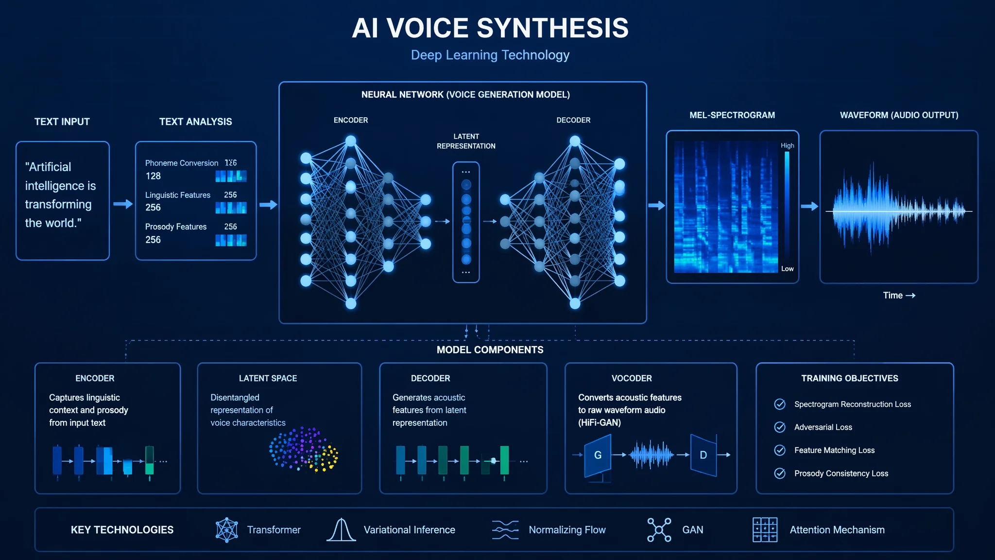 AI音声合成技術の仕組み入門2026：ディープラーニングで声が生まれるまで