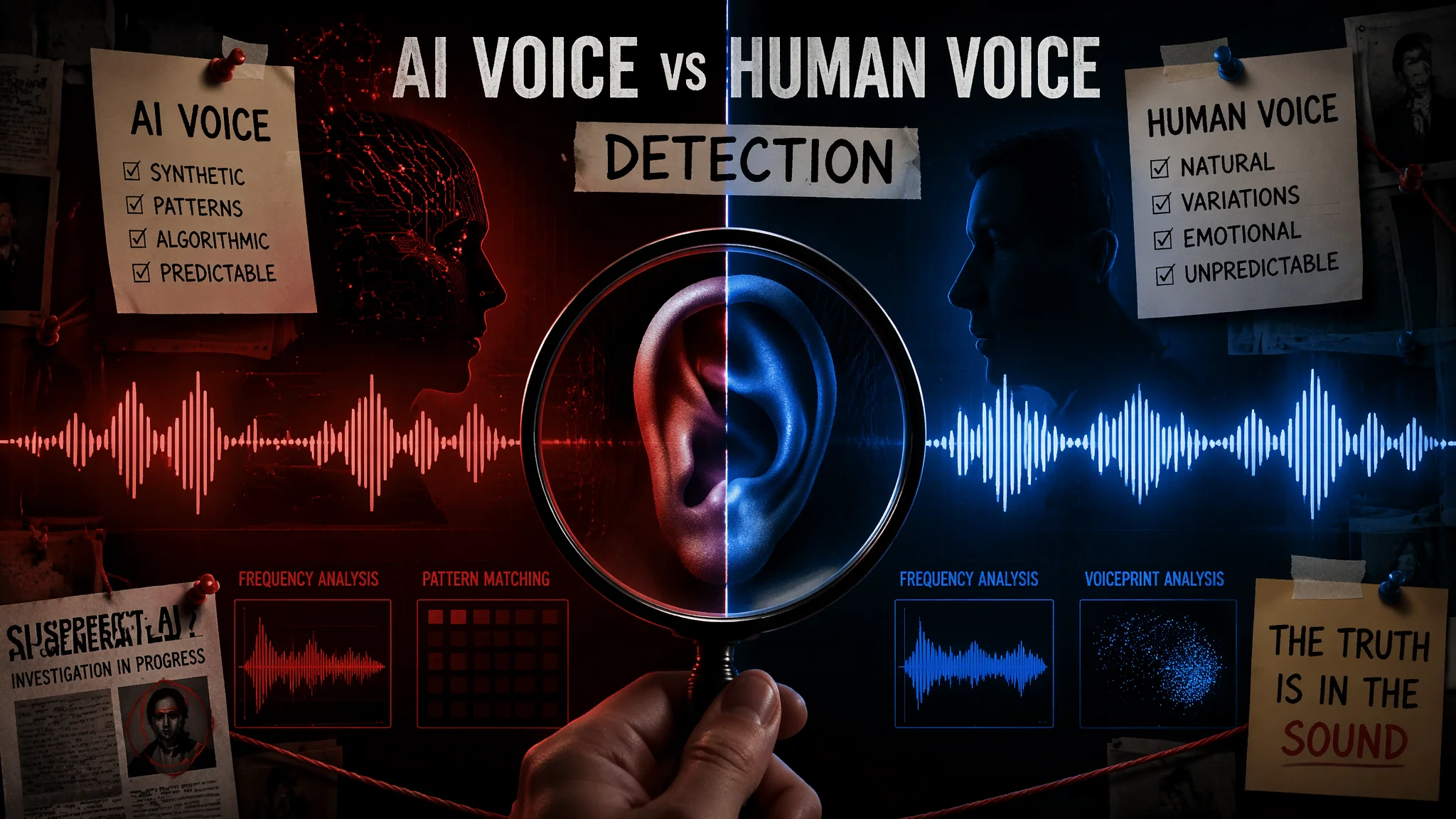 AI音声と人間の声の見分け方2026：5つのチェックポイント