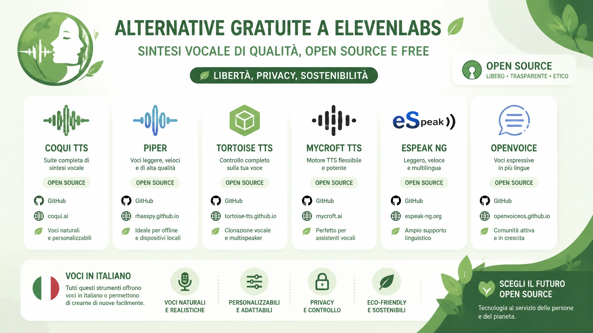 Migliori Alternative Gratuite a ElevenLabs per la Sintesi Vocale Italiana 2026