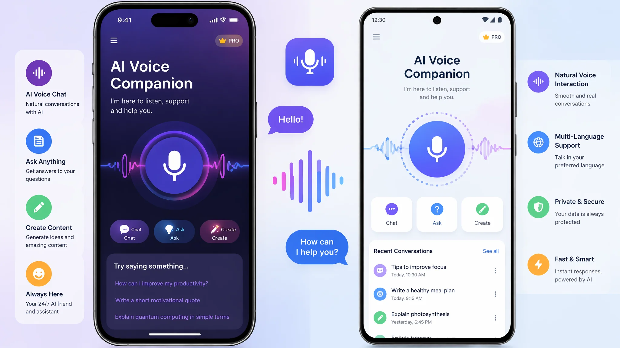 スマホで使えるAI音声アプリおすすめ2026：iPhone＆Android対応